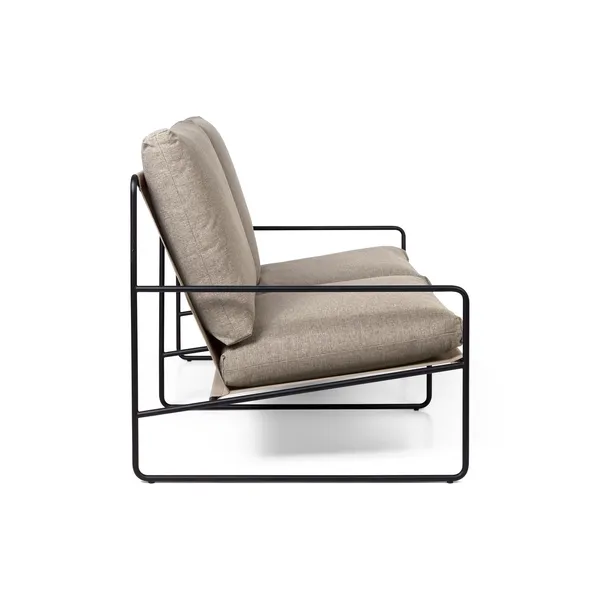 Desert 2-Seater Sofa Dark Sand/ Black