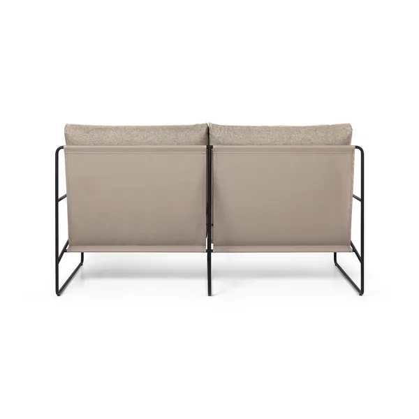 Desert 2-Seater Sofa Dark Sand/ Black