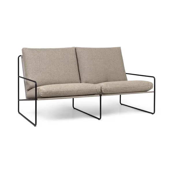 Desert 2-Seater Sofa Dark Sand/ Black