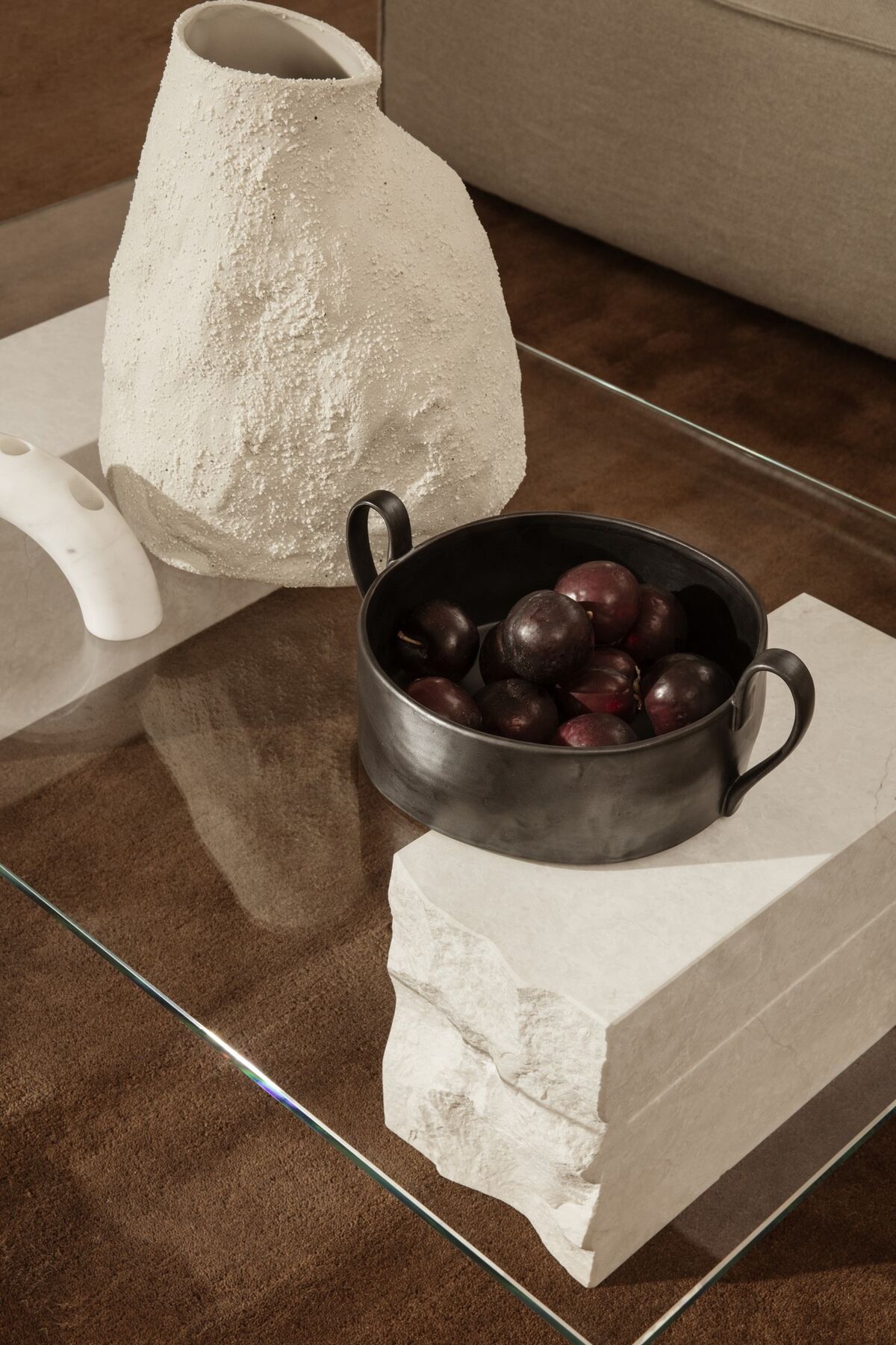 Mineral Coffee Table Bianco Curia Marble