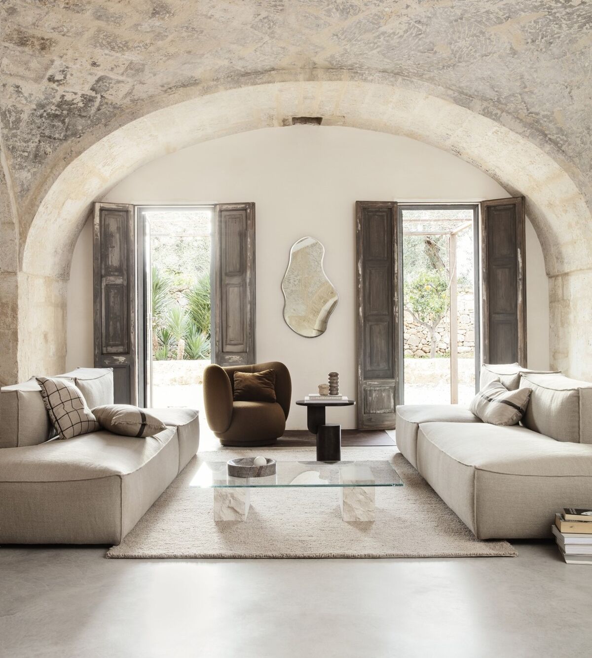 Mineral Coffee Table Bianco Curia Marble
