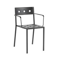 Chaise de Balcon avec Accoudoirs Anthracite