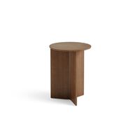 Slit Wood Sofabord Rundt Ø35 Lakeret Valnød