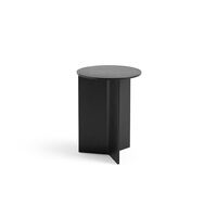 Slit Trä Soffbord Runt Ø35 Svart