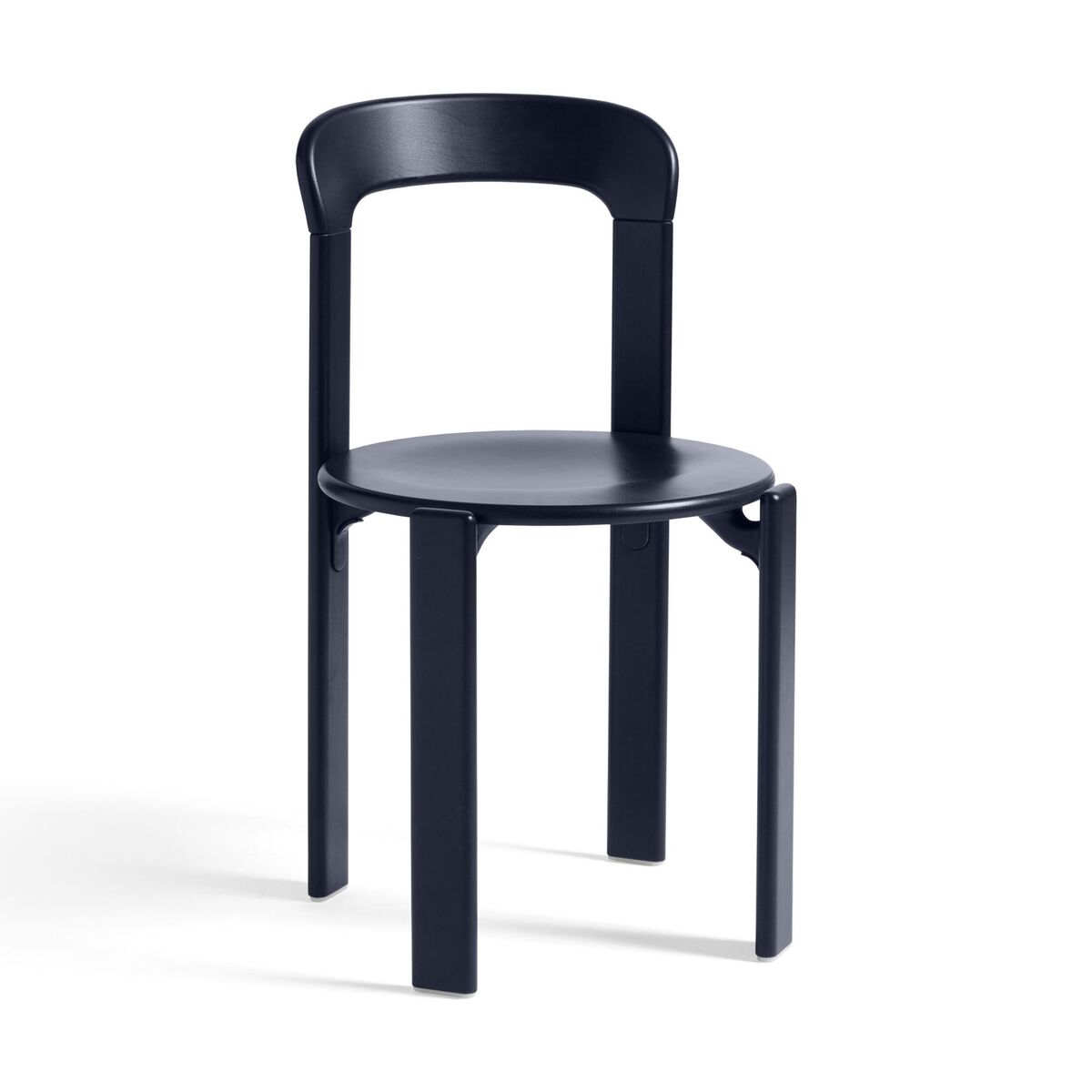 Silla de Comedor Rey de Madera de a Lacada en Azul Intenso