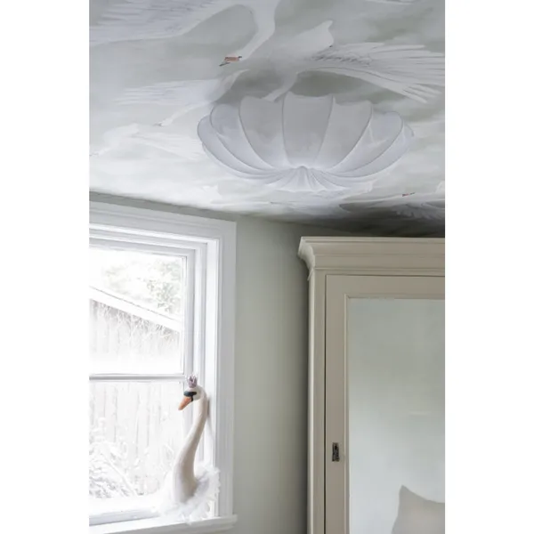 Anna 60 Loftlampe Linned/Hvid