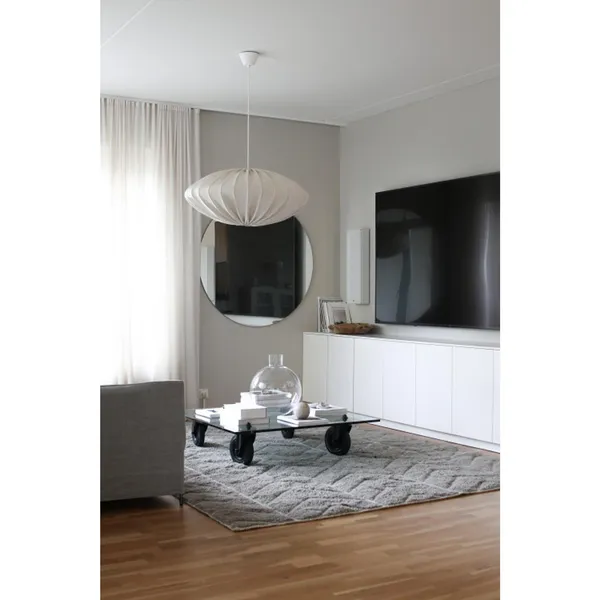 Pantalla Ellipse 80 Lino Blanco