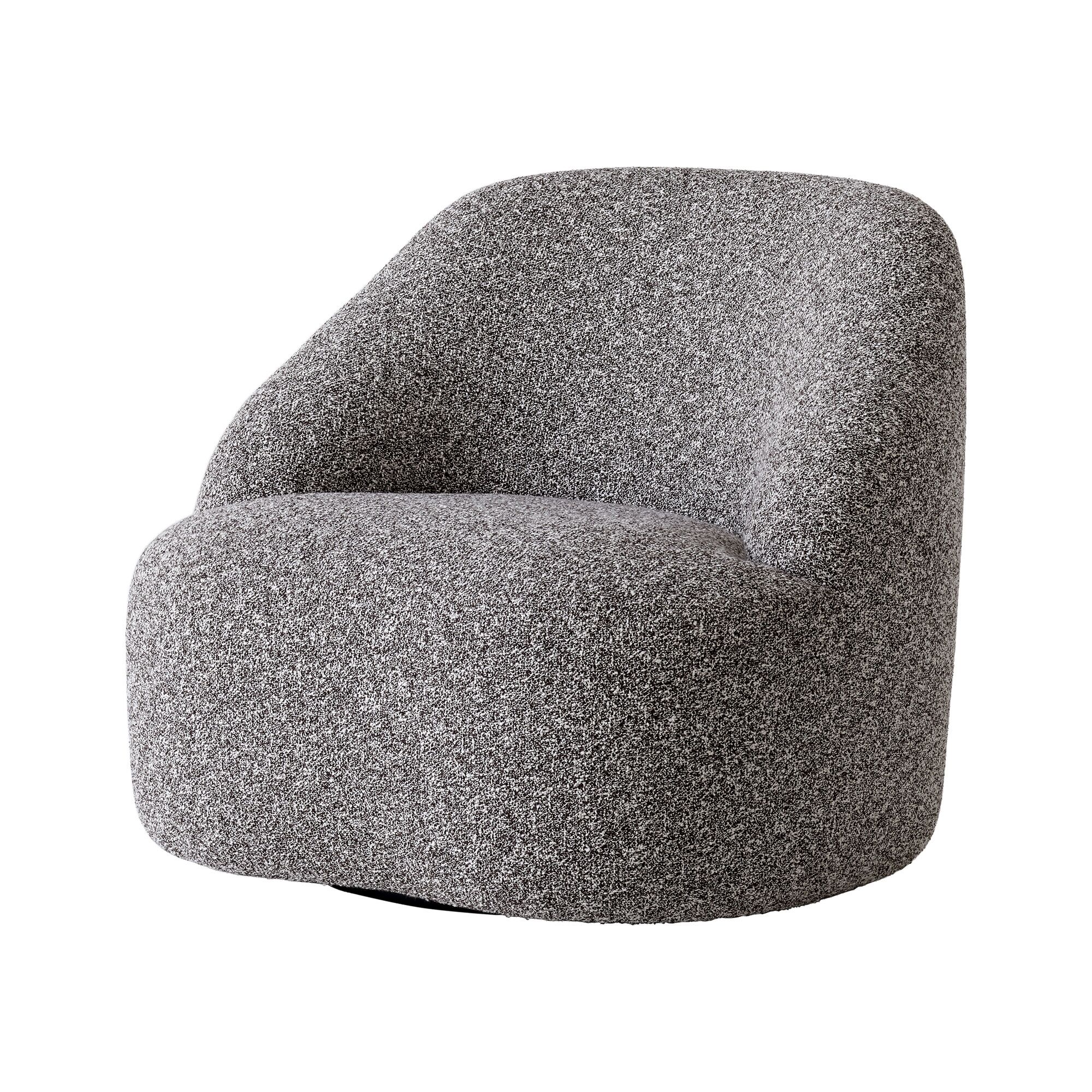 Margas LC2 Lenestol med Svingbar Base Zero 0011/ Sort