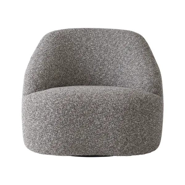 Margas LC2 Lenestol med Svingbar Base Zero 0011/ Sort