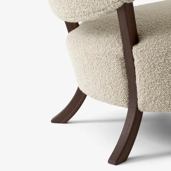 Wulff ATD2 Armchair Karakorum 003/ Walnut Incl. ATD3 Pouf