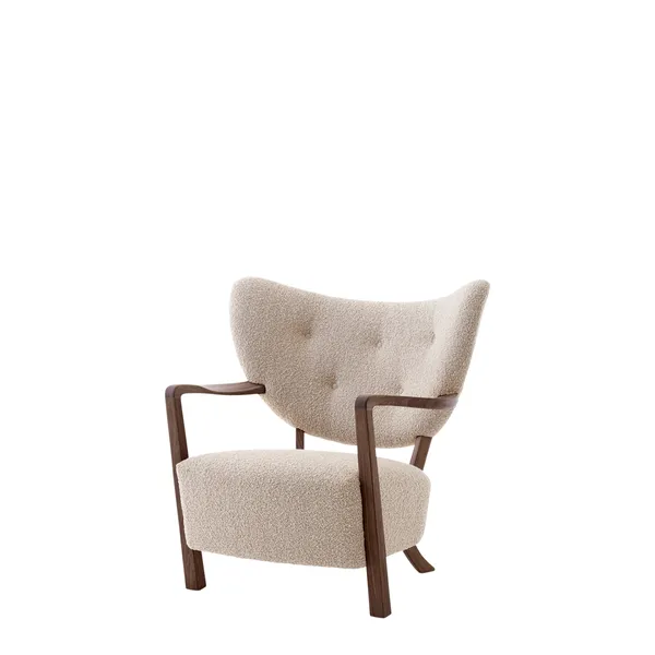 Wulff ATD2 Armchair Karakorum 003/ Walnut Incl. ATD3 Pouf
