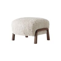 Wulff ATD2 Armchair Sheepskin Moonlight/ Walnut Including ATD3 Pouf