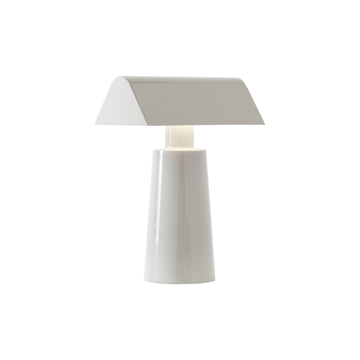 Caret MF1 Lámpara de Mesa Portátil Gris Seda