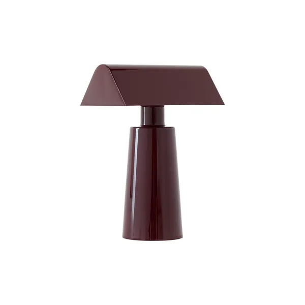 Caret MF1 Tischlampe Tragbar Dunkles Bordeaux