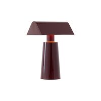 Caret MF1 Table Lamp Portable Dark Bordeaux