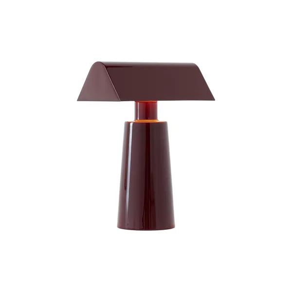 Caret MF1 Tischlampe Tragbar Dunkles Bordeaux