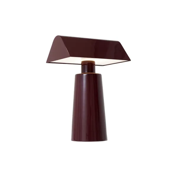 Caret MF1 Tischlampe Tragbar Dunkles Bordeaux