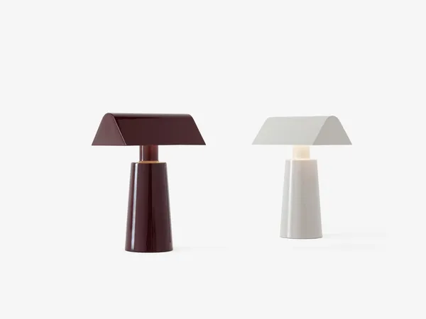 Caret MF1 Tischlampe Tragbar Dunkles Bordeaux