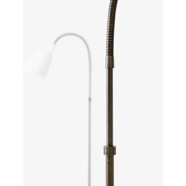 Bellevue AJ7 Floor Lamp Anniversary Edition White/ Bronzed Brass