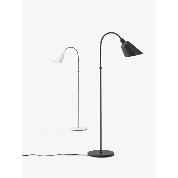 Bellevue AJ7 Floor Lamp Anniversary Edition Stone Grey/Bronzed Brass
