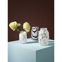 Splash Rollkragenvase Blau