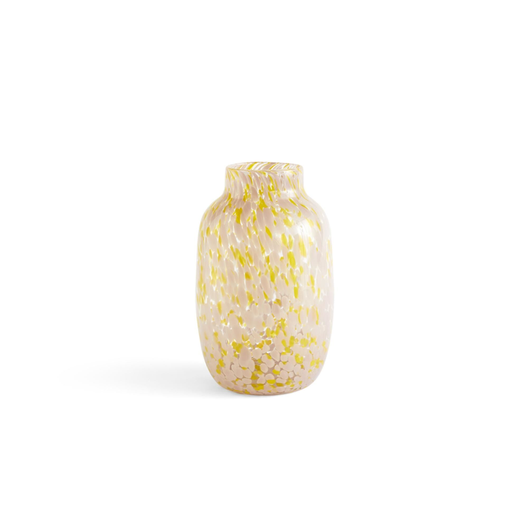 Splash Vase Rond Grand Rose Clair/ Jaune