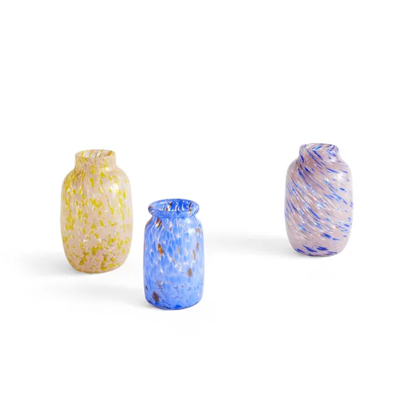Splash Round Vase Stor Lysepink/Gul