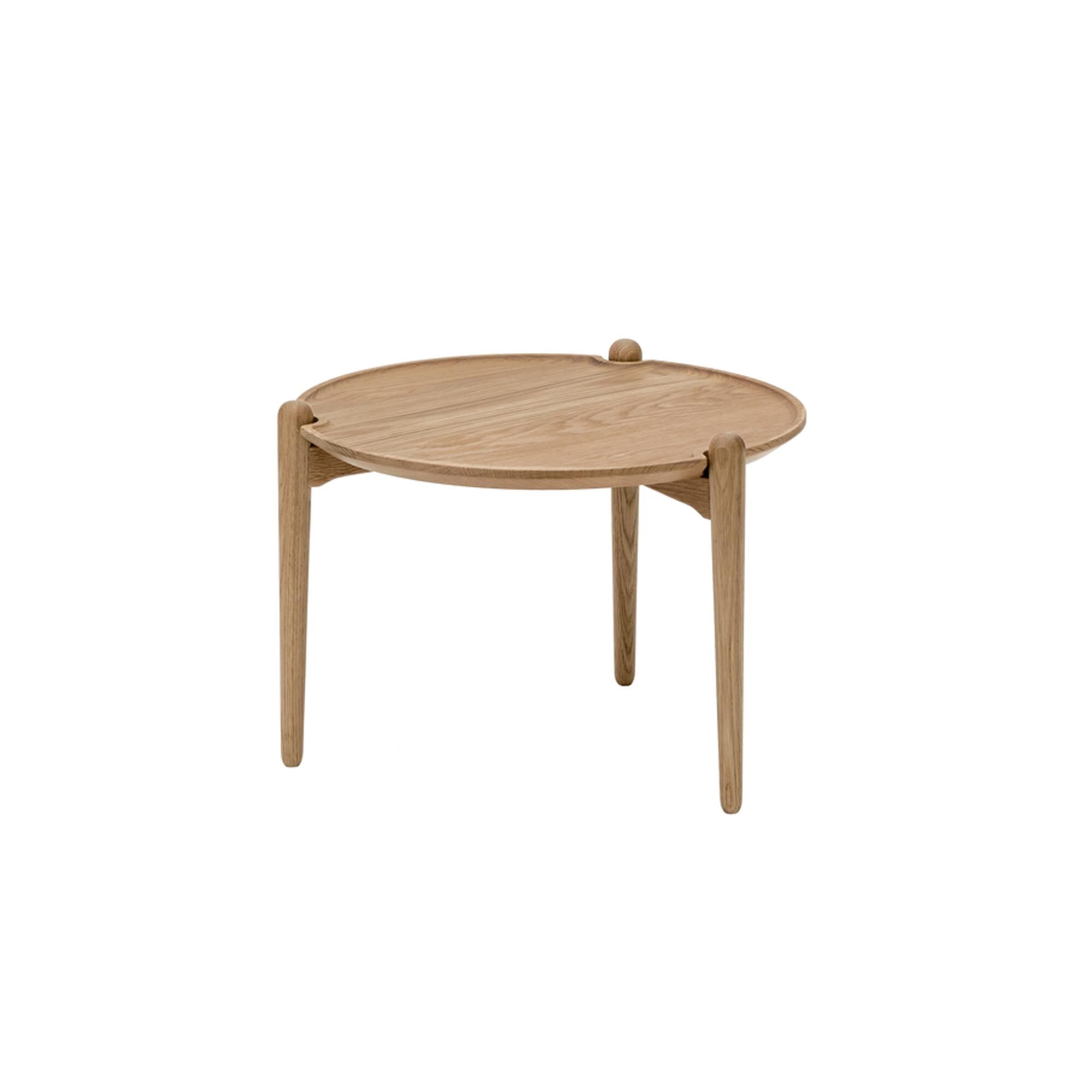 Table basse Aria Ø50 en chêne bas ,