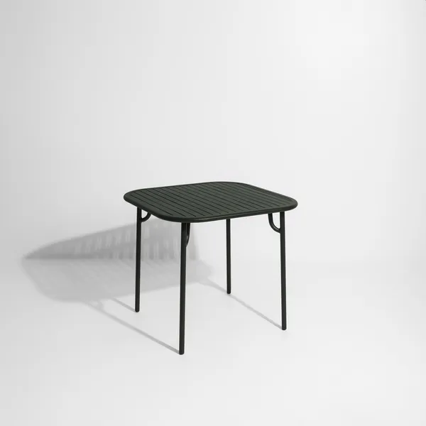 WEEK-END Square Table Glass Green