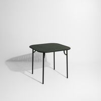 WEEK-END Square Table Glass Green