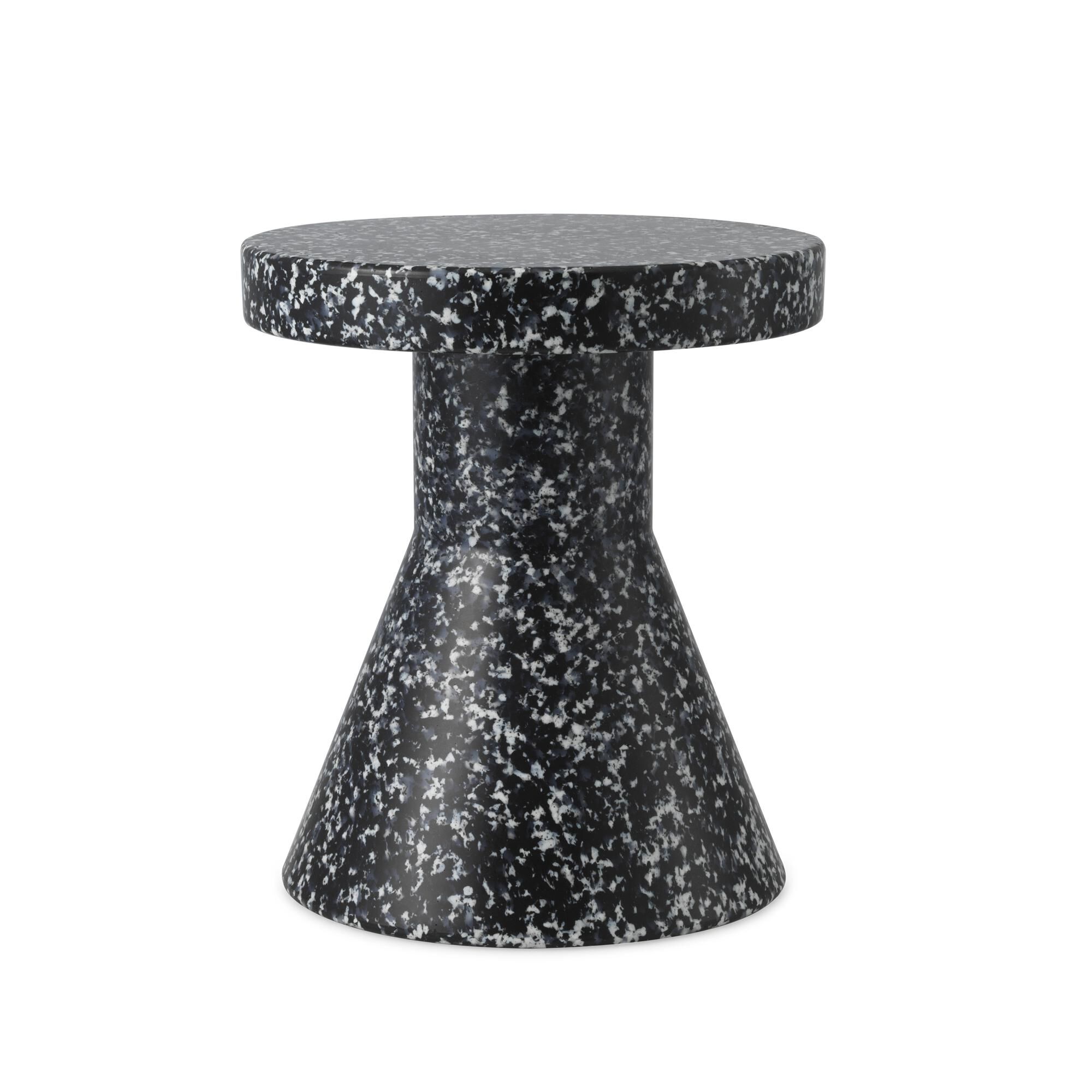 Bit Cone Tabouret Noir/ Blanc