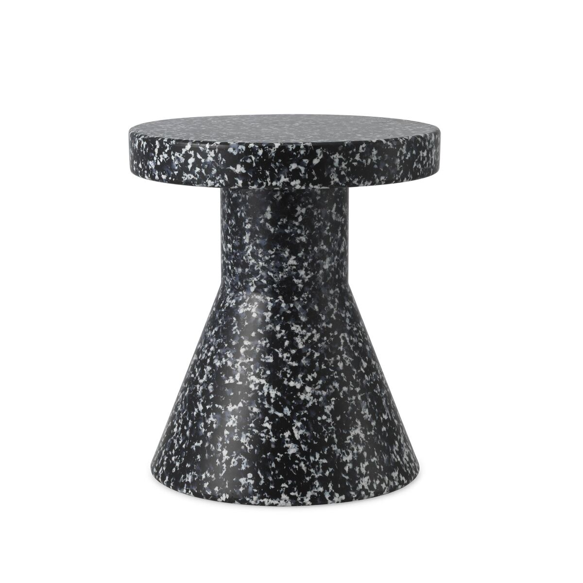 Sgabello Bit Cone Nero/ Bianco