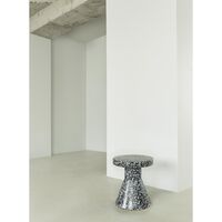 Sgabello Bit Cone Nero/ Bianco