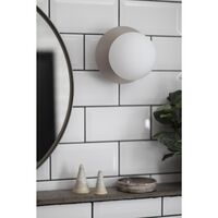 Art Deco Wall Lamp/ Ceiling Light Mud/ White