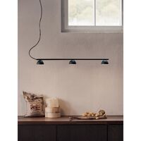 Blush Rail 3 Pendelleuchte Matt Schwarz