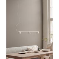 Blush Rail 3 Hanglamp Mat Wit