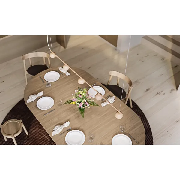 Blush Rail 3 Pendelleuchte Beige