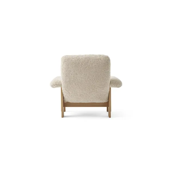 Brasilia Fauteuil Chêne Naturel/Mouton Bouclé