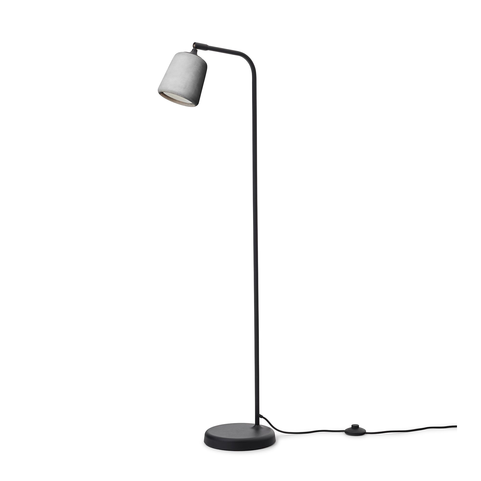 Margin Golvlampa Gr&aring; Cement