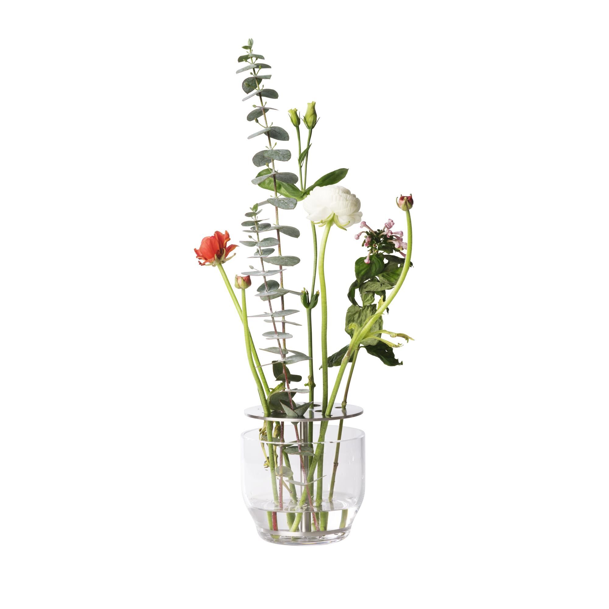 Petit Vase Ikebana en Acier