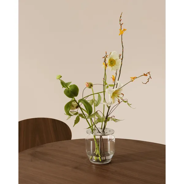 Ikebana Vaas, Klein, van Staal