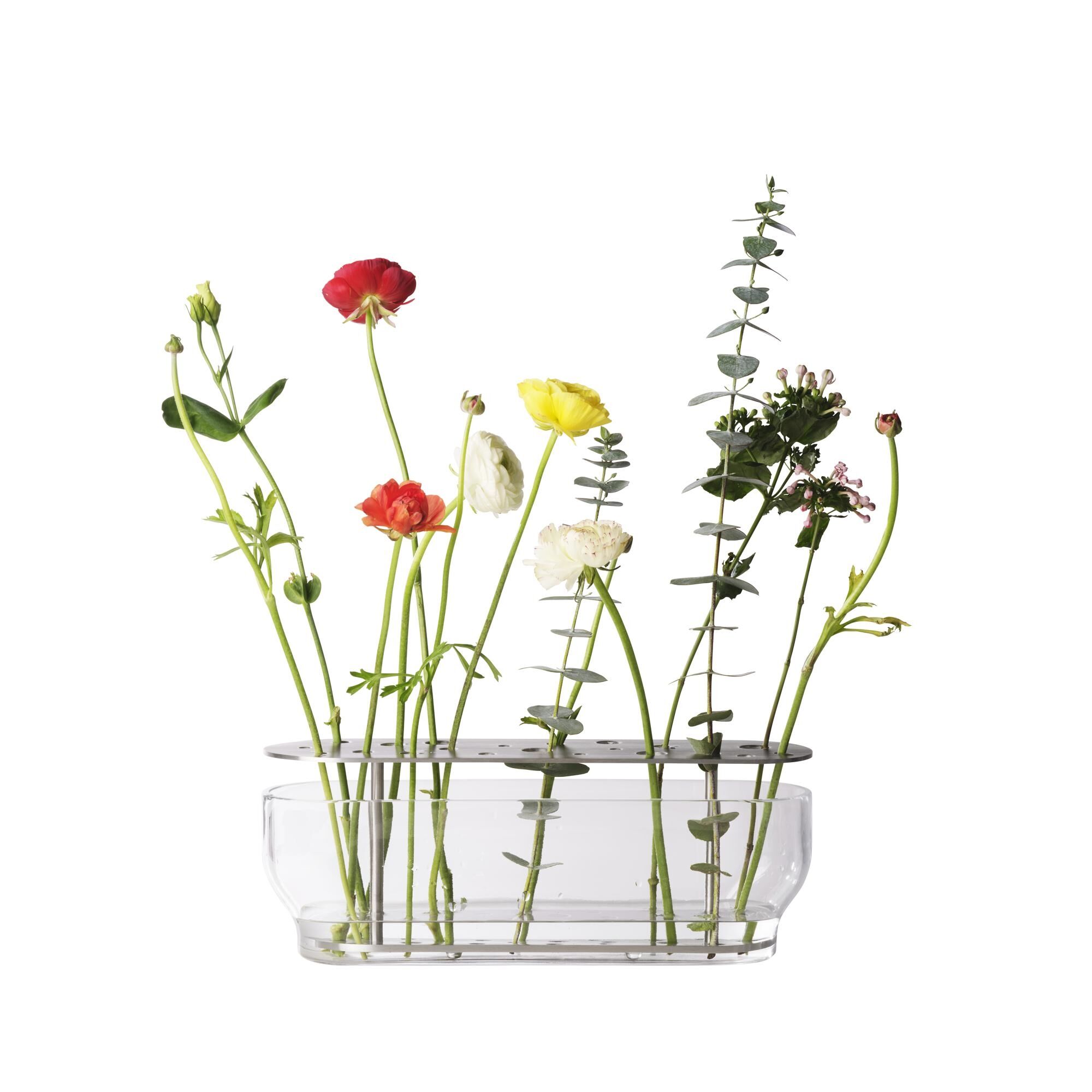 Vase Ikebana Long en Acier