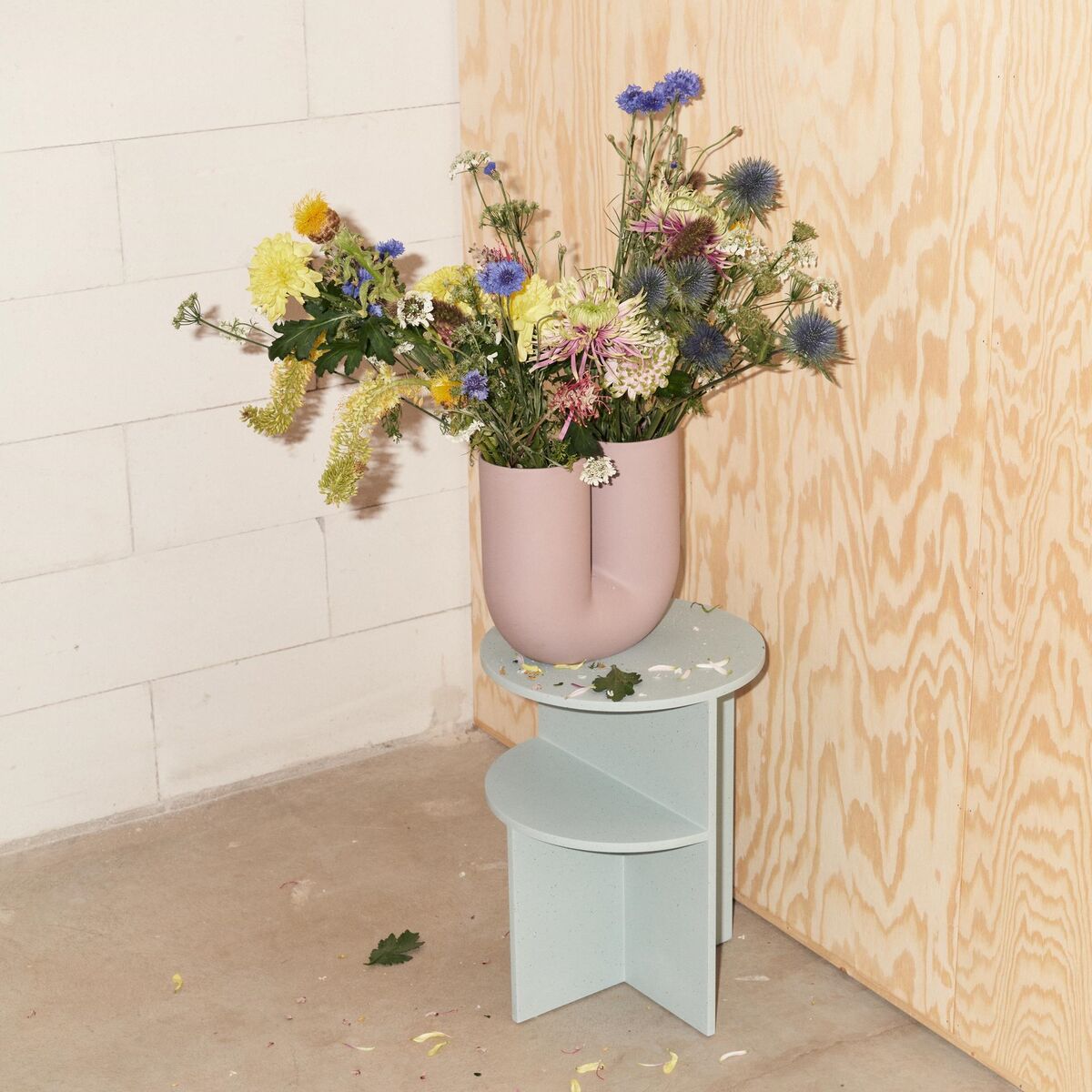 Kink Vase H26 Dusty Lilac
