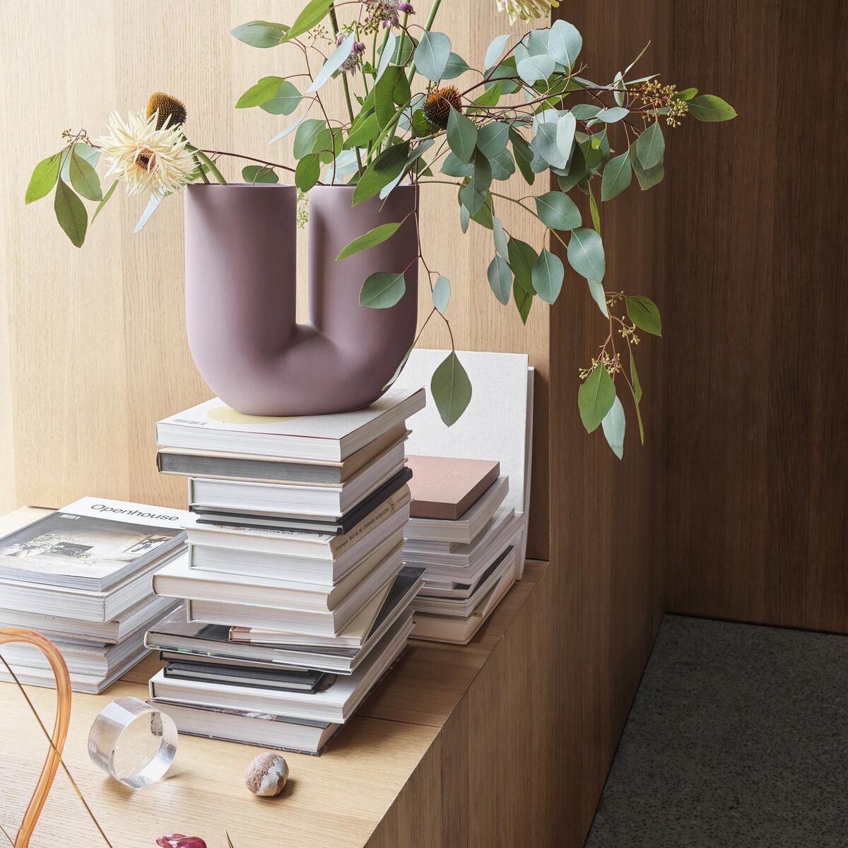 Kink Vase H26 Dusty Lilac