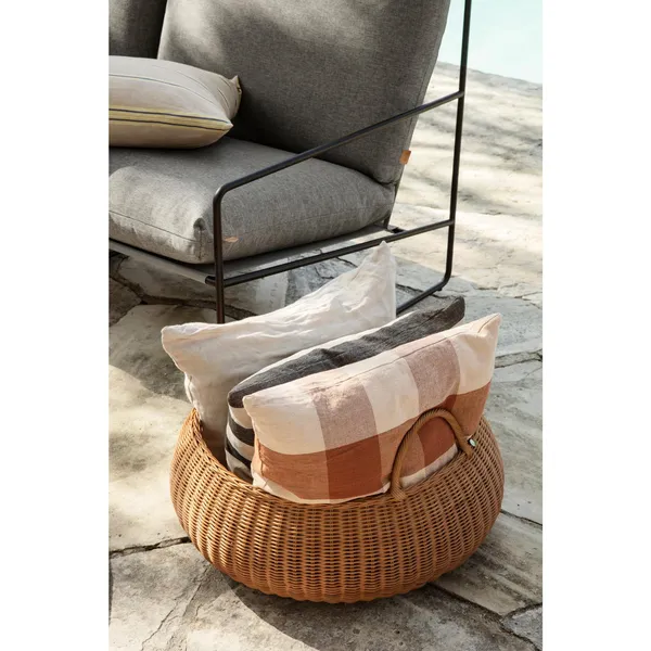 Braided Basket Low Rattan