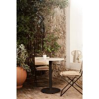 Mineral Café Table Ø60 Bianco Curia Marble