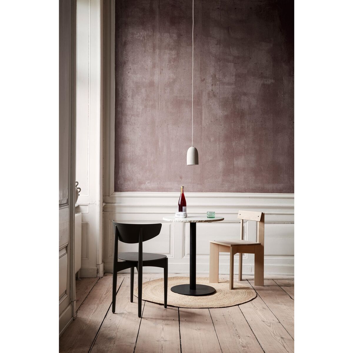 Mineral Café Table Ø60 Bianco Curia Marble