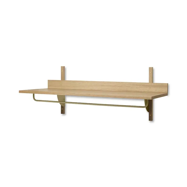 Sector Shelf Oak/Brass