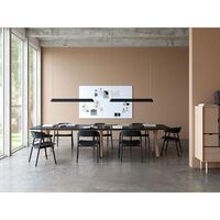 AC2 Sedia da Pranzo con Braccioli Nero