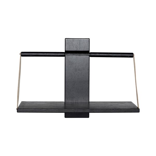 Shelf Wood Wall Medium Black